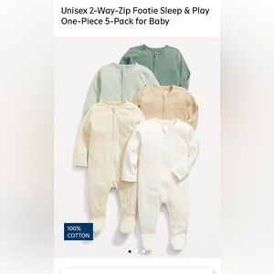 Old Navy 2-way-zip footie pajamas